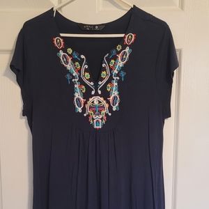 Riders by Lee Embroidered Summer Dress